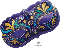 Night in Disguise Holographic Masquerade Mask SuperShape Foil Balloon - 30"