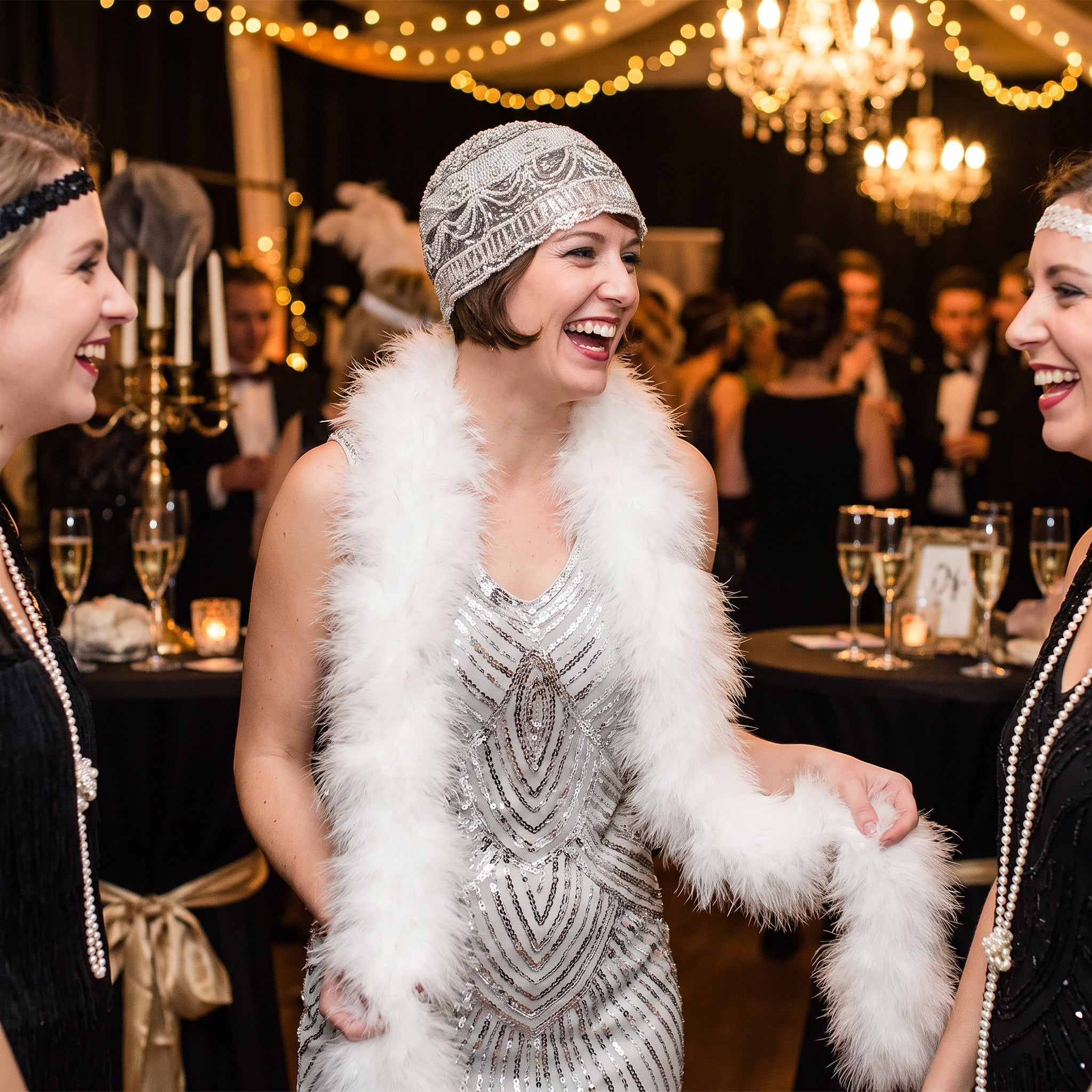Elegant White Feather Boa - 72" Costume Accessory