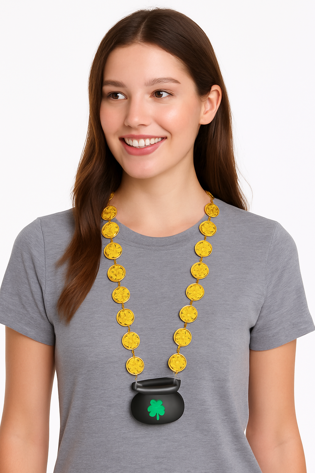 St. Patrick's Day Pot of Gold Coin Necklace