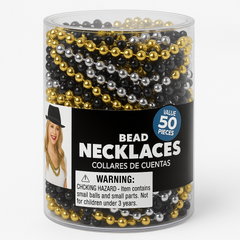 Team Spirit Bead Necklaces ‚Äì Assorted Colors, 30" Length, Pack of 50