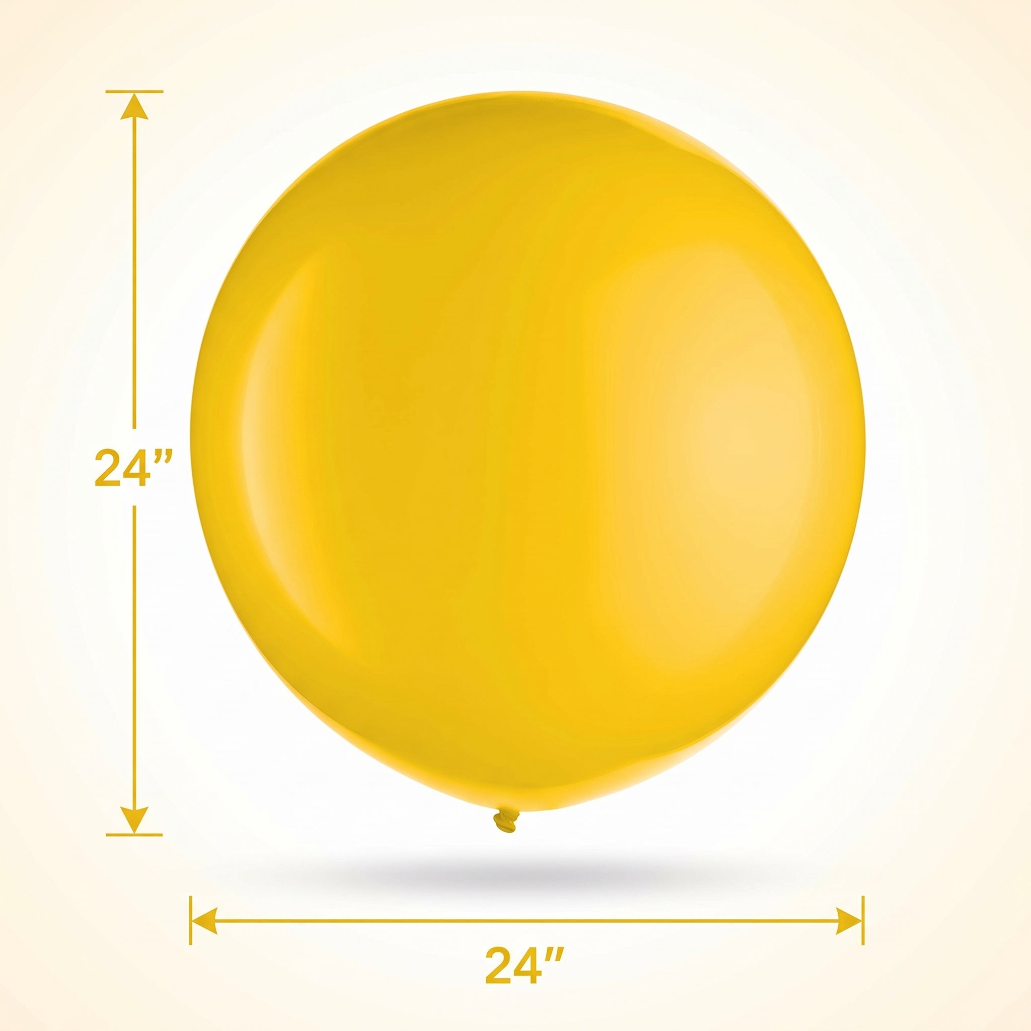 Bright Yellow 24" Latex Balloons - Pack of 25