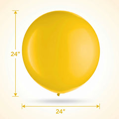 Bright Yellow 24" Latex Balloons - Pack of 25