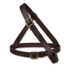 Pirate Bandolier Belt - Brown Faux Leather Costume Accessory