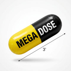 Over the Hill "Mega Dose" Inflatable Pill Prop for Birthday Parties