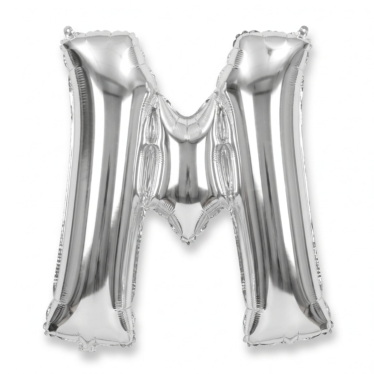 Silver Foil Letter "M" Balloon - Air Filled