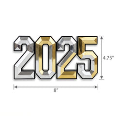 2025 New Year's Eve Foil Centerpiece Decoration