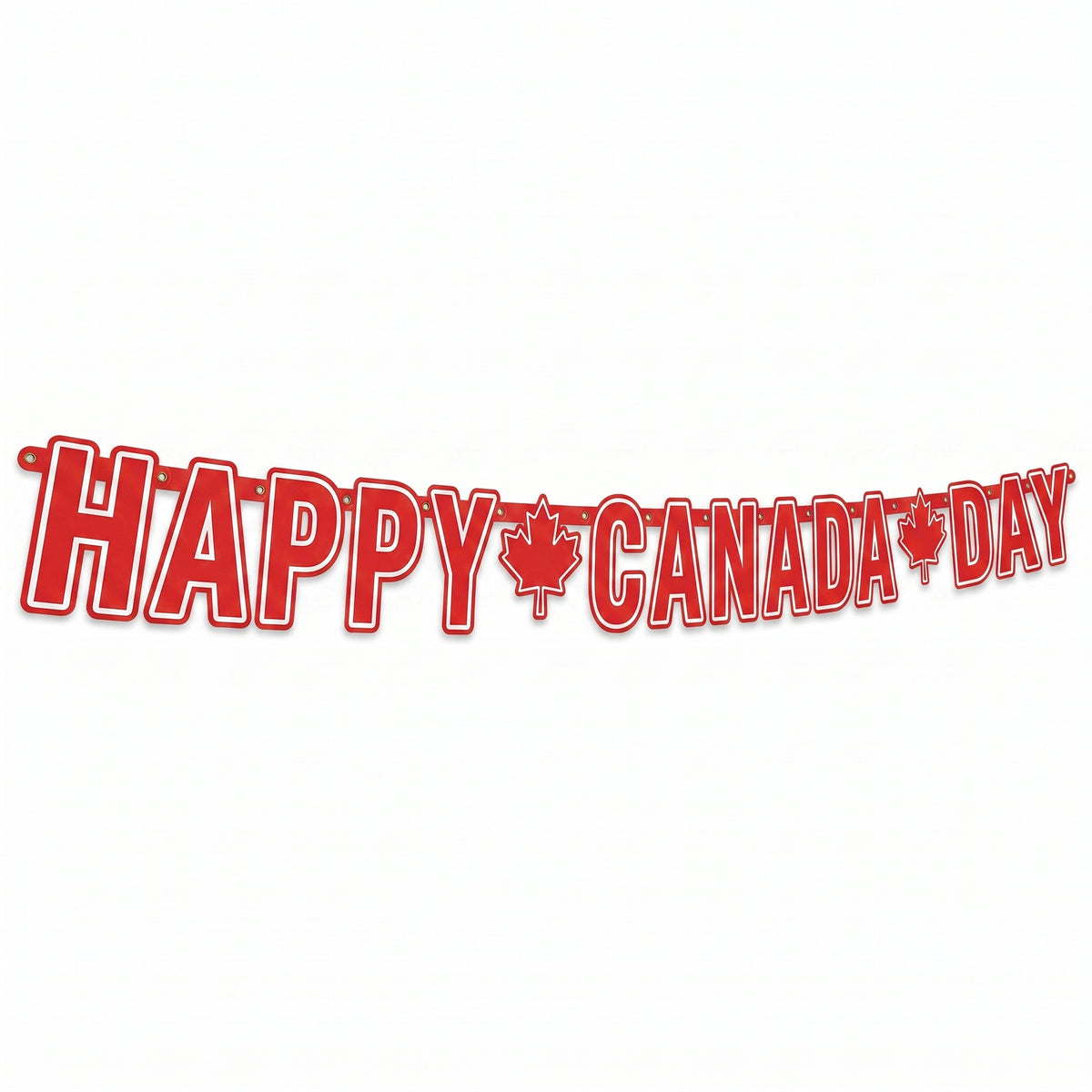 "Happy Canada Day" 7ft Letter Banner Decoration