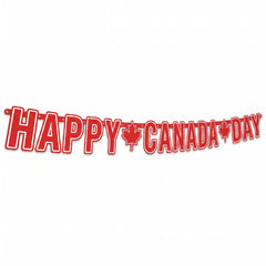 "Happy Canada Day" 7ft Letter Banner Decoration