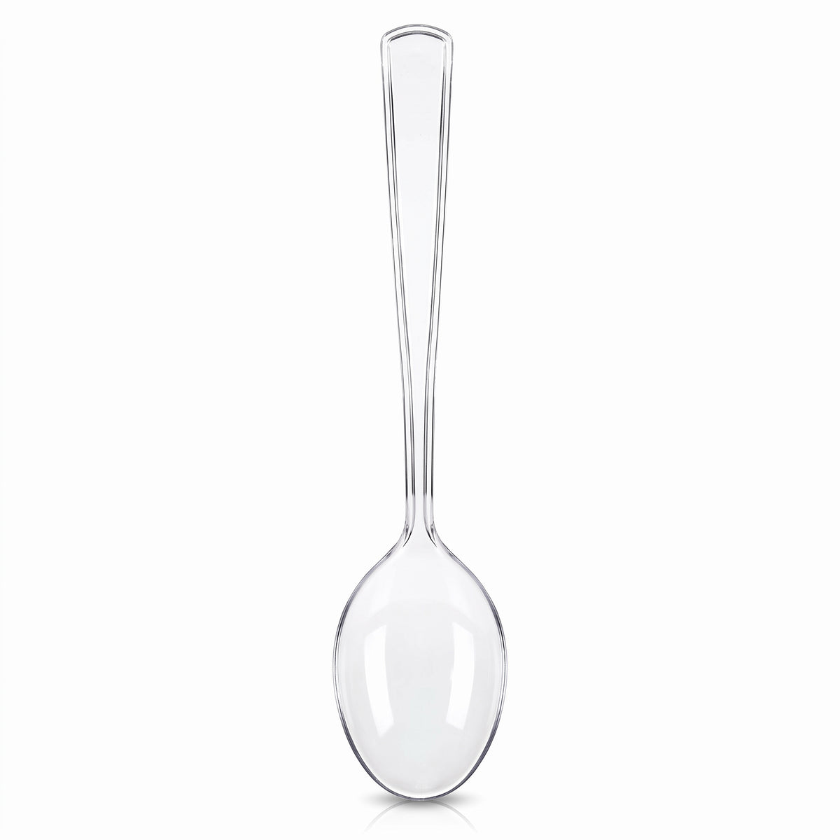 Clear Plastic Serving Spoons - 9.75 In. | 2 Count