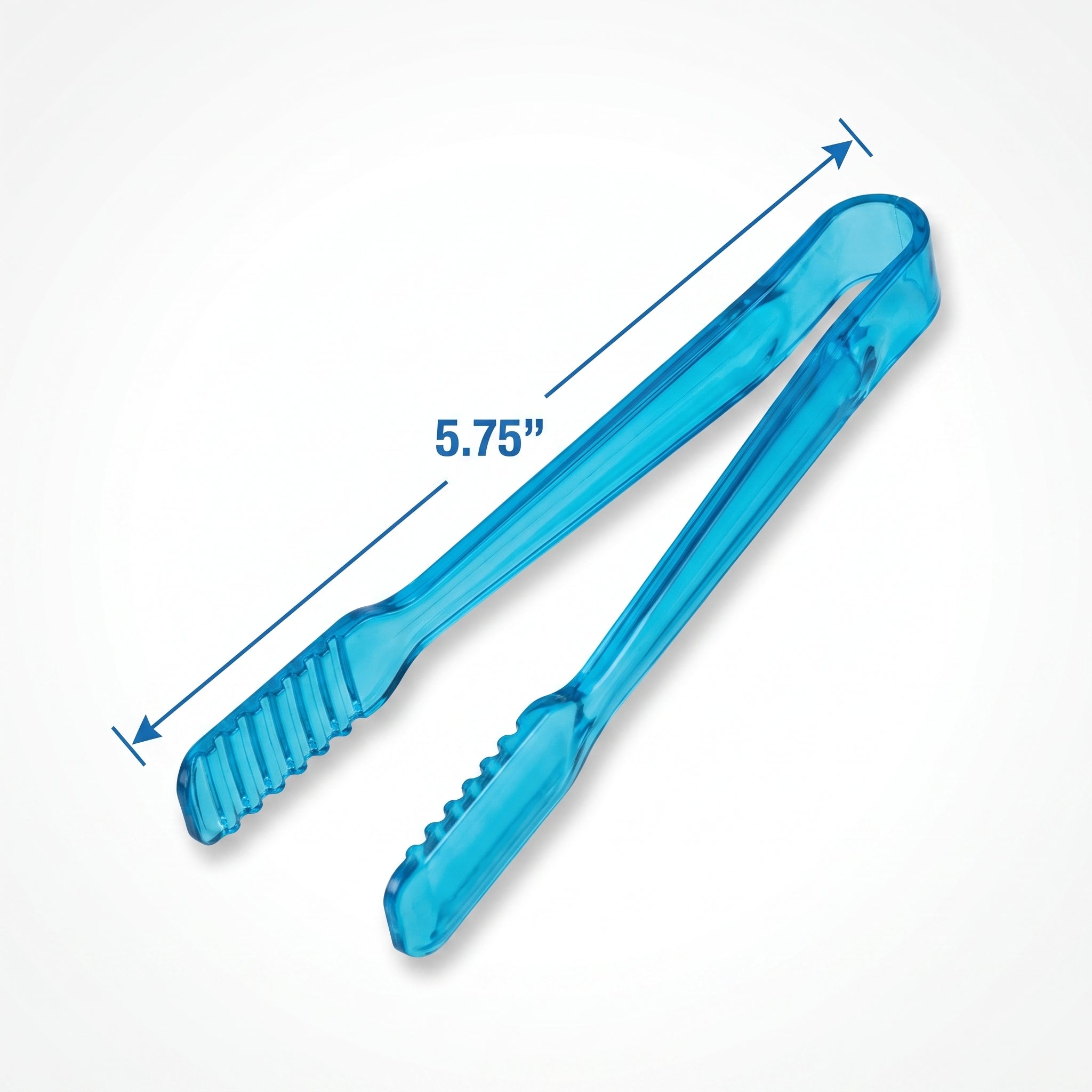 Caribbean Blue Mini Tongs - 6.25 In.