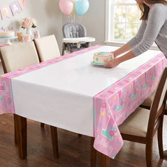 Butterfly Garden 1st Birthday Plastic Table Cover