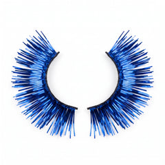 Self-Adhesive Royal Blue Tinsel False Eyelashes