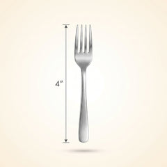 Elegant Silver Mini Appetizer Forks - 4 In. | 30 Count