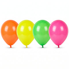 Vibrant Neon Assorted Latex Balloons - 25 Pack (5 Inch)