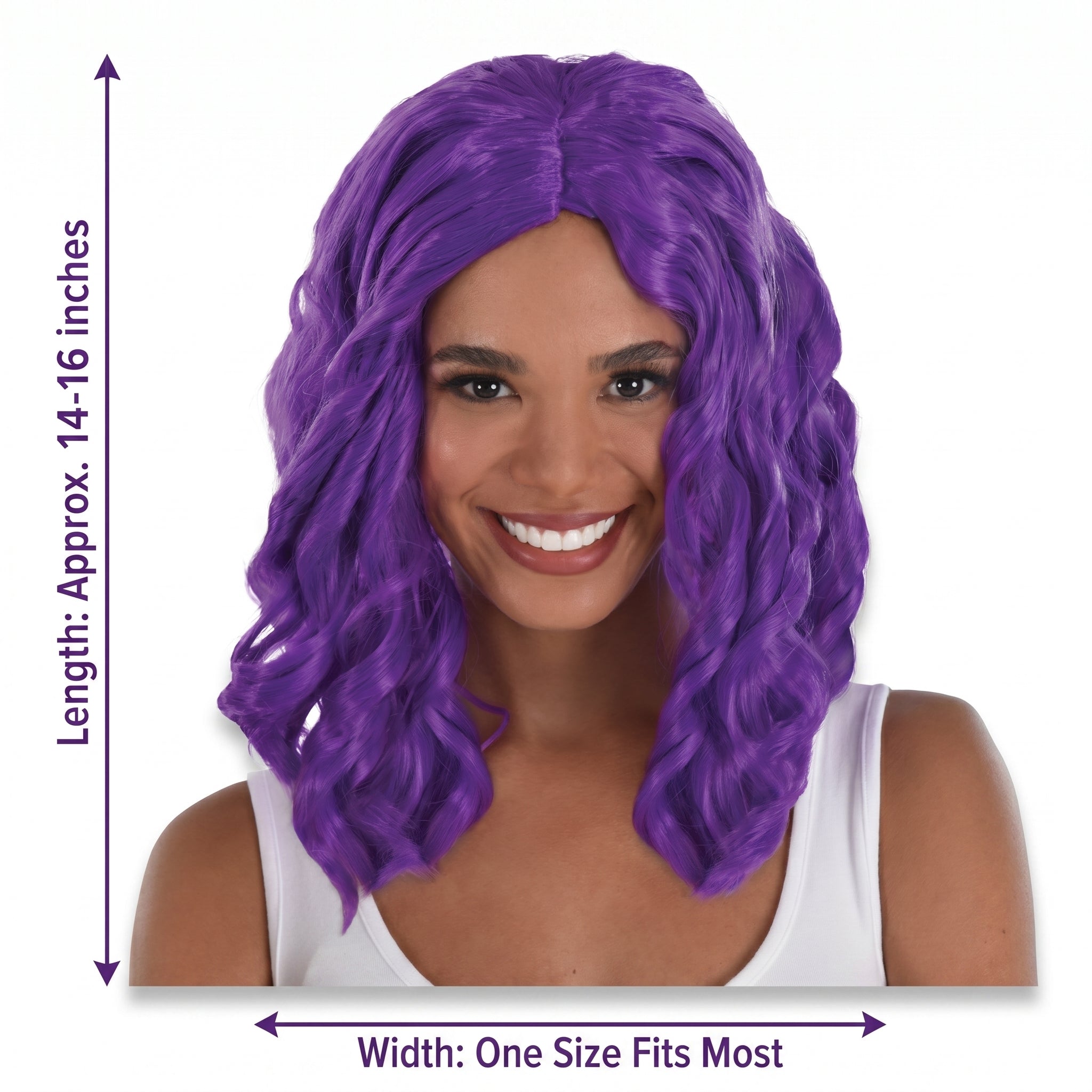 Vibrant Purple Body Wave Wig