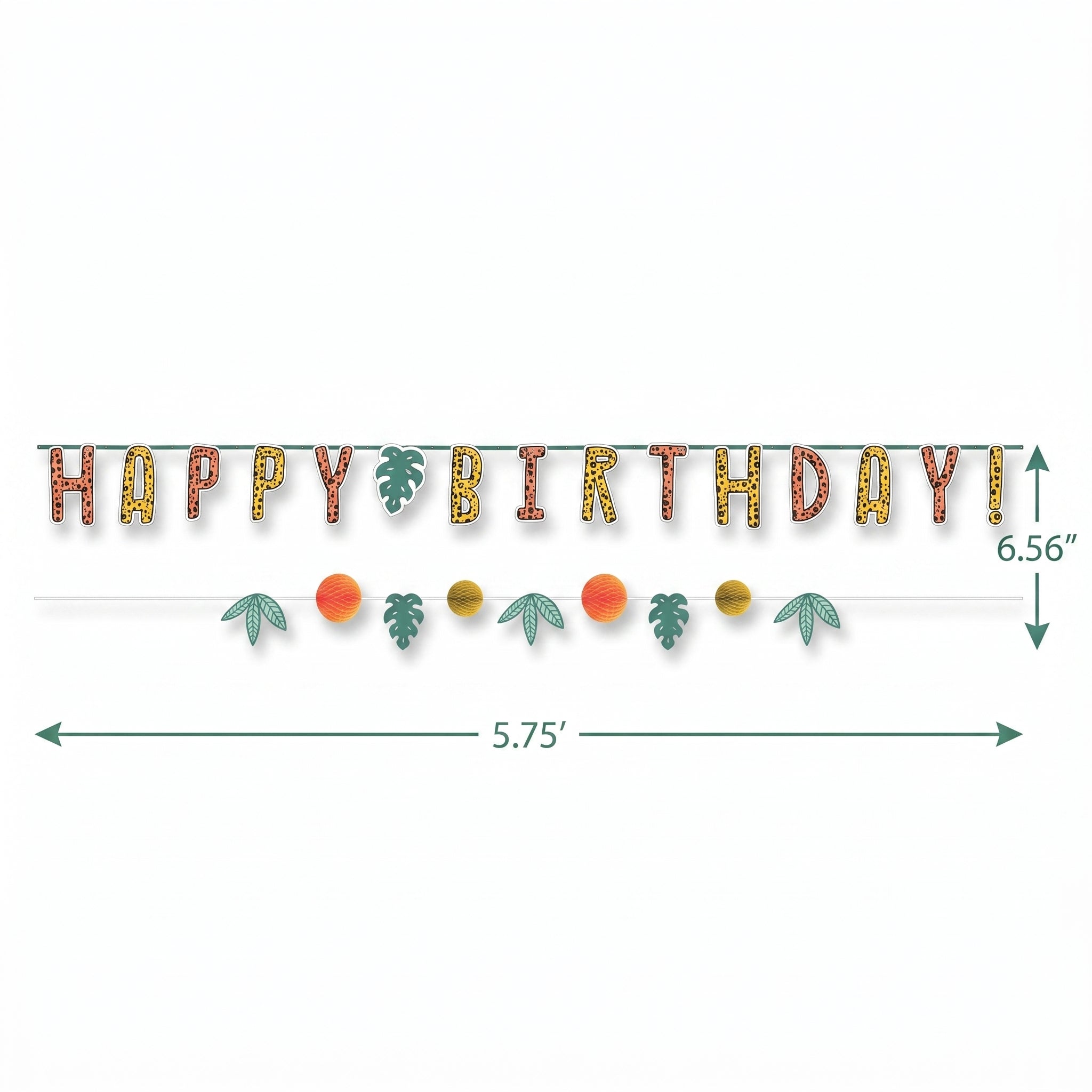 Jungle Theme "Get Wild" Birthday Banner Kit - 2 Pack