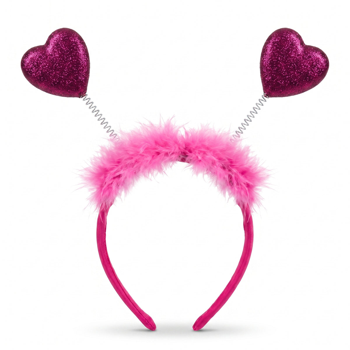 Valentine's Day Pink Heart Head Bopper