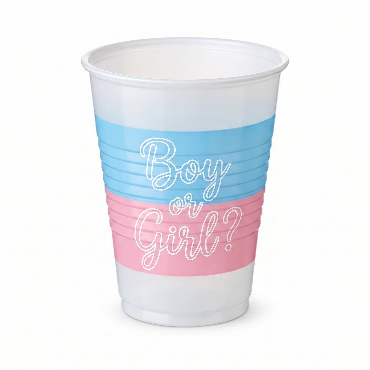 "Boy or Girl?" 16oz Gender Reveal Party Cups