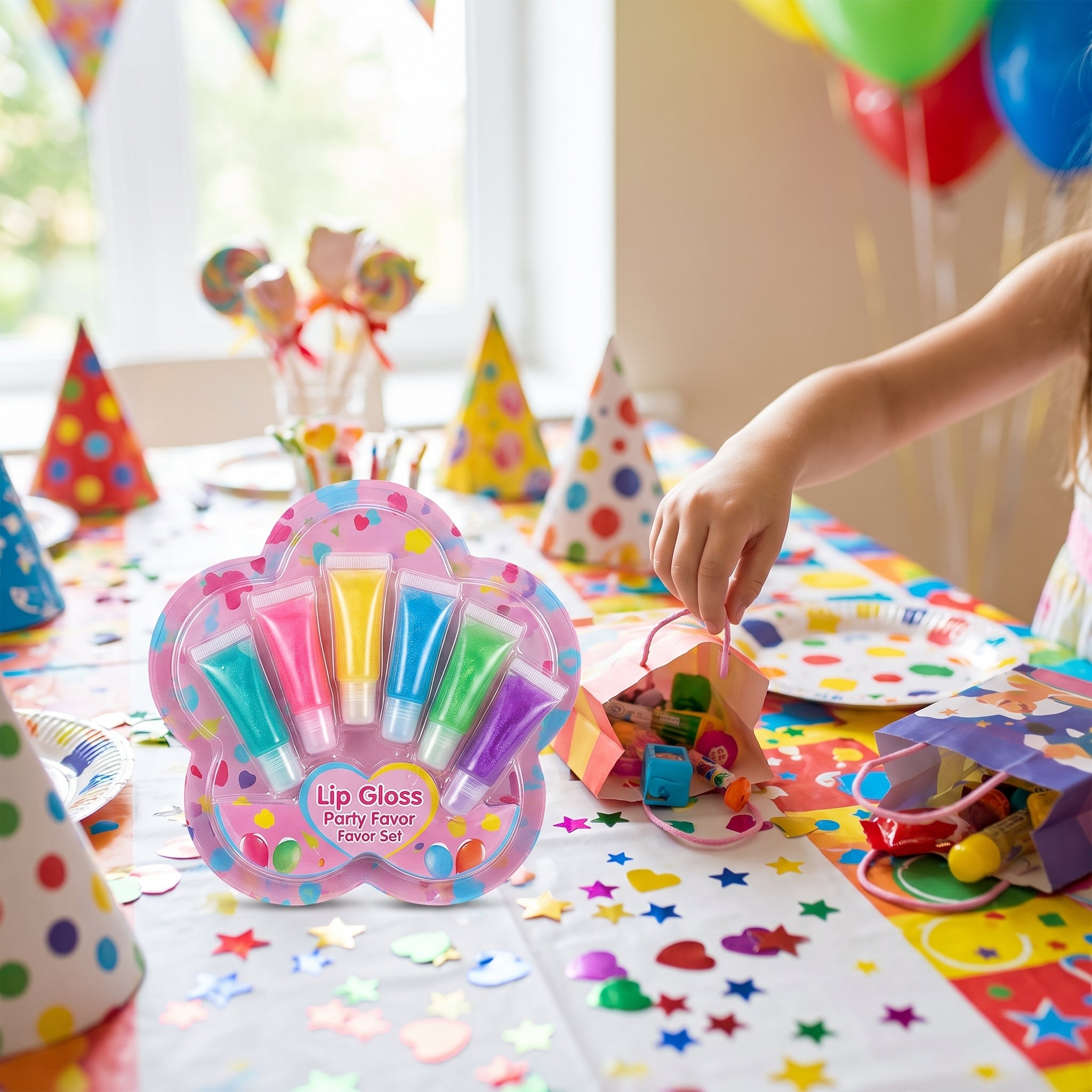 Colorful Lip Gloss Party Favor Set for Kids