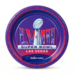 Super Bowl LVIII 10" Round Paper Plates
