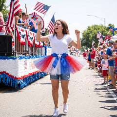 Adult Patriotic Red, White, and Blue Tutu