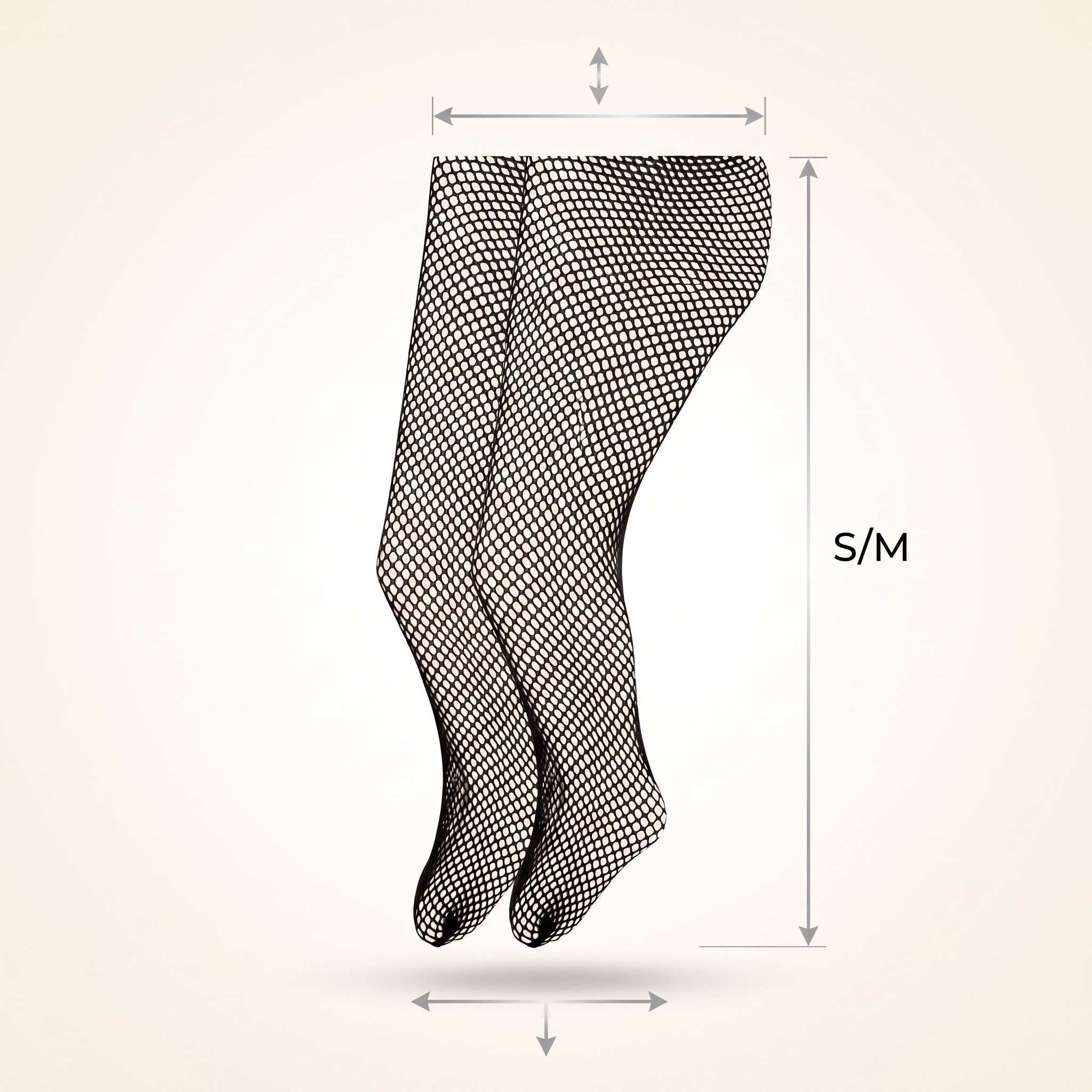 Kids' Black Fishnet Tights - S/M