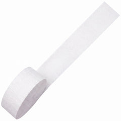 Frosty White Crepe Streamer - 81ft