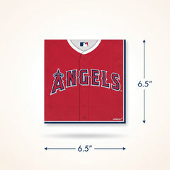 Los Angeles Angels MLB Lunch Napkins - 6.5 In. x 6.5 In.