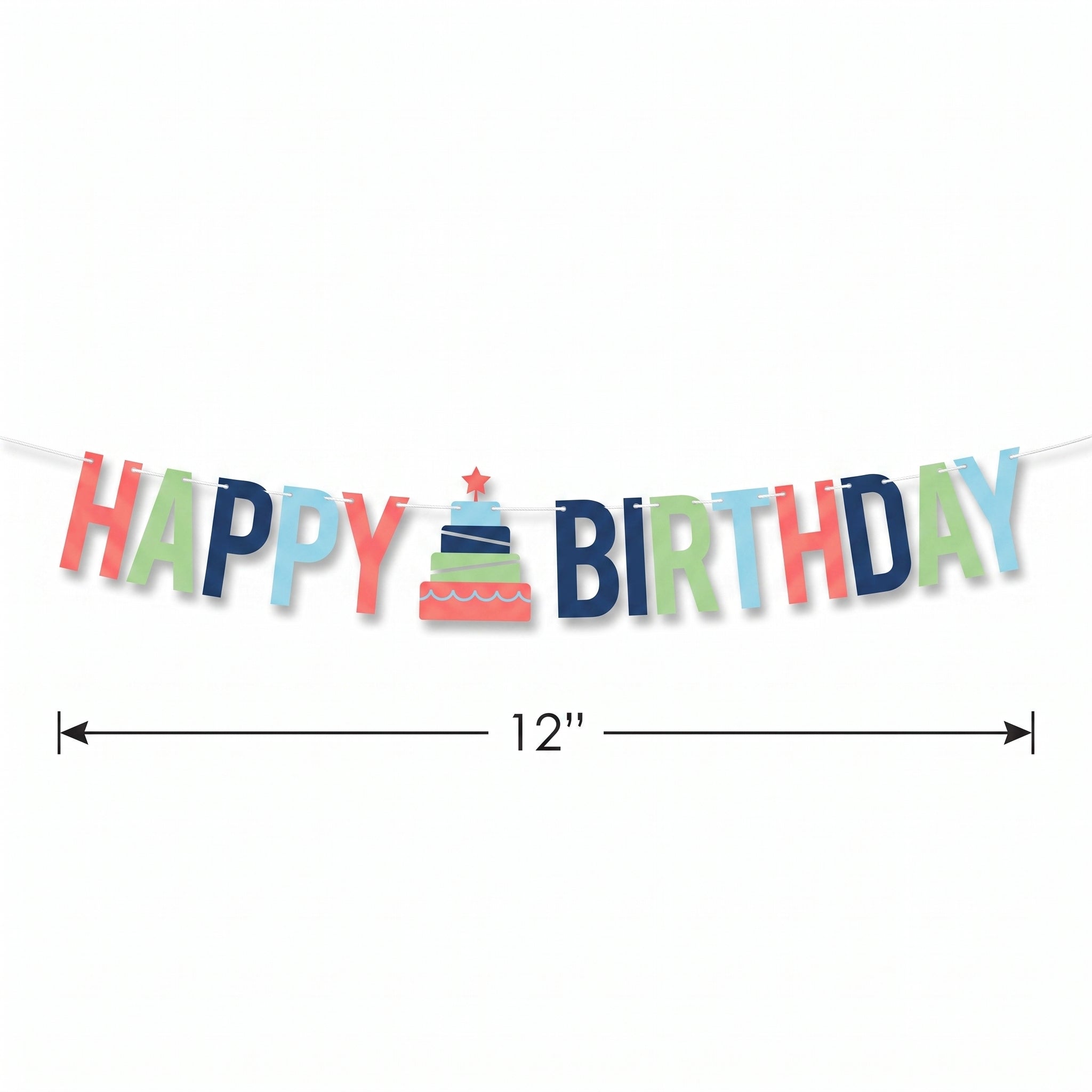Modern "Happy Birthday" Letter Banner