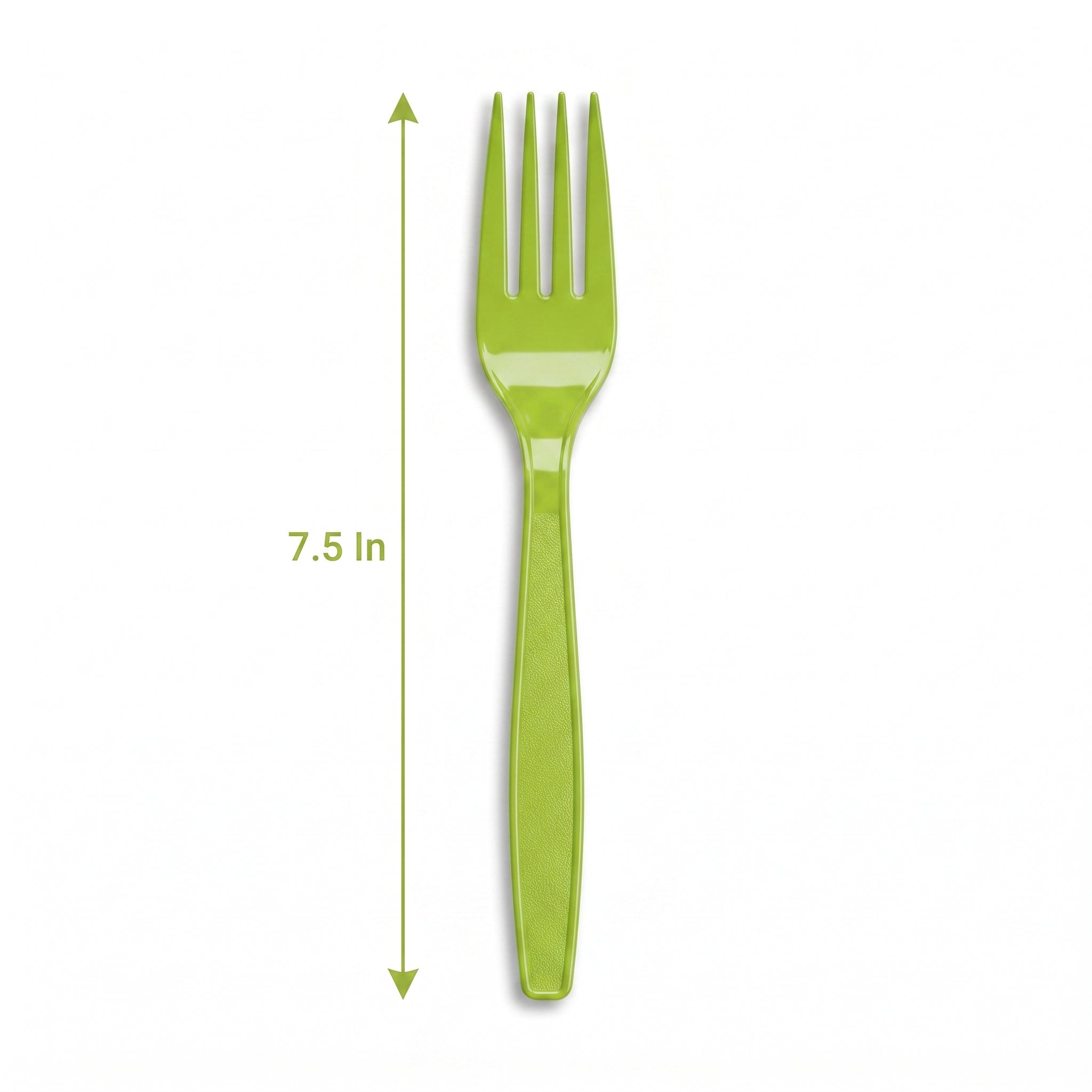 Lime Green Plastic Forks - 7.5 In. | 20 Count