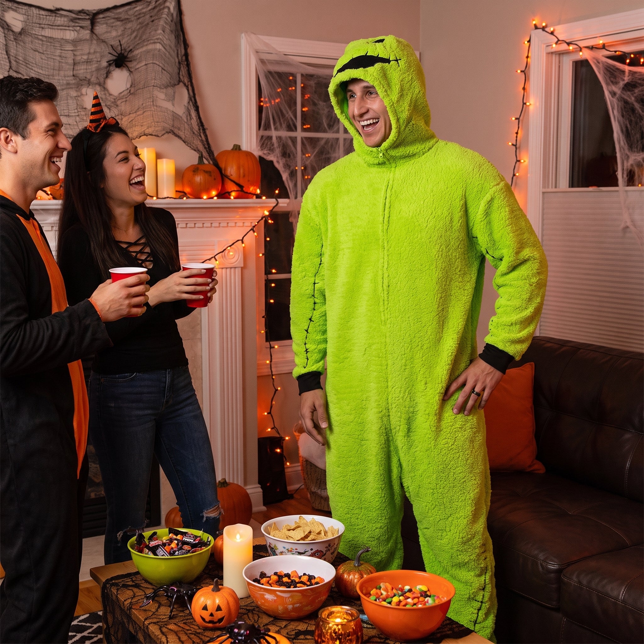 Oogie Boogie Union Suit Costume - Adult M