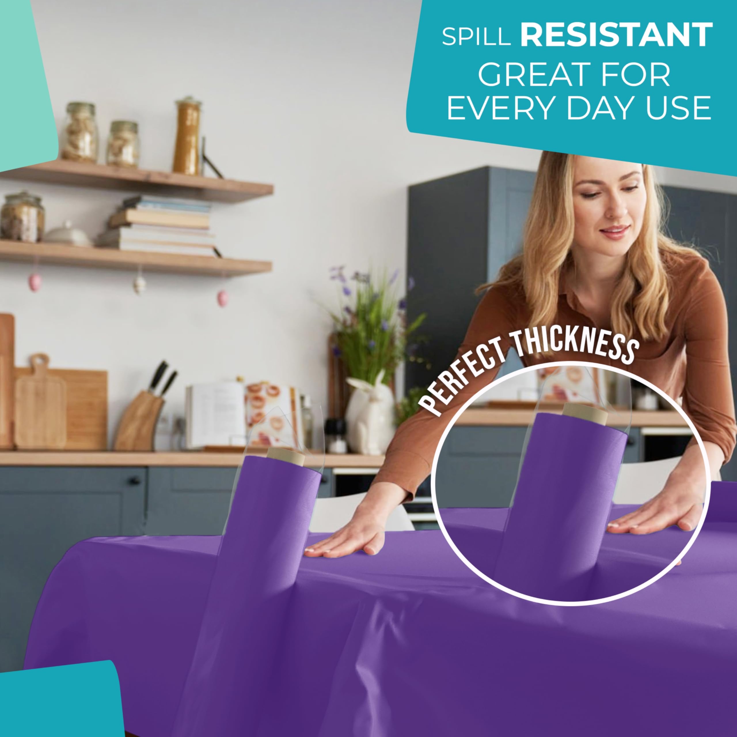 Unleashed - 40 In. x 100 Ft. Purple Table Roll