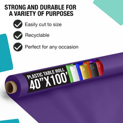 Little Gym - 40 In. x 100 Ft. Purple Table Roll