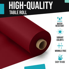 40 In. x 300 Ft. Premium Burgundy Table Roll