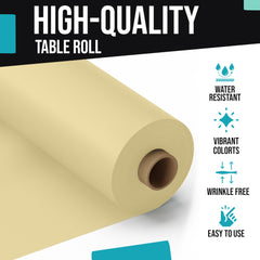 40 In. x 300 Ft. Premium Light Yellow Table Roll