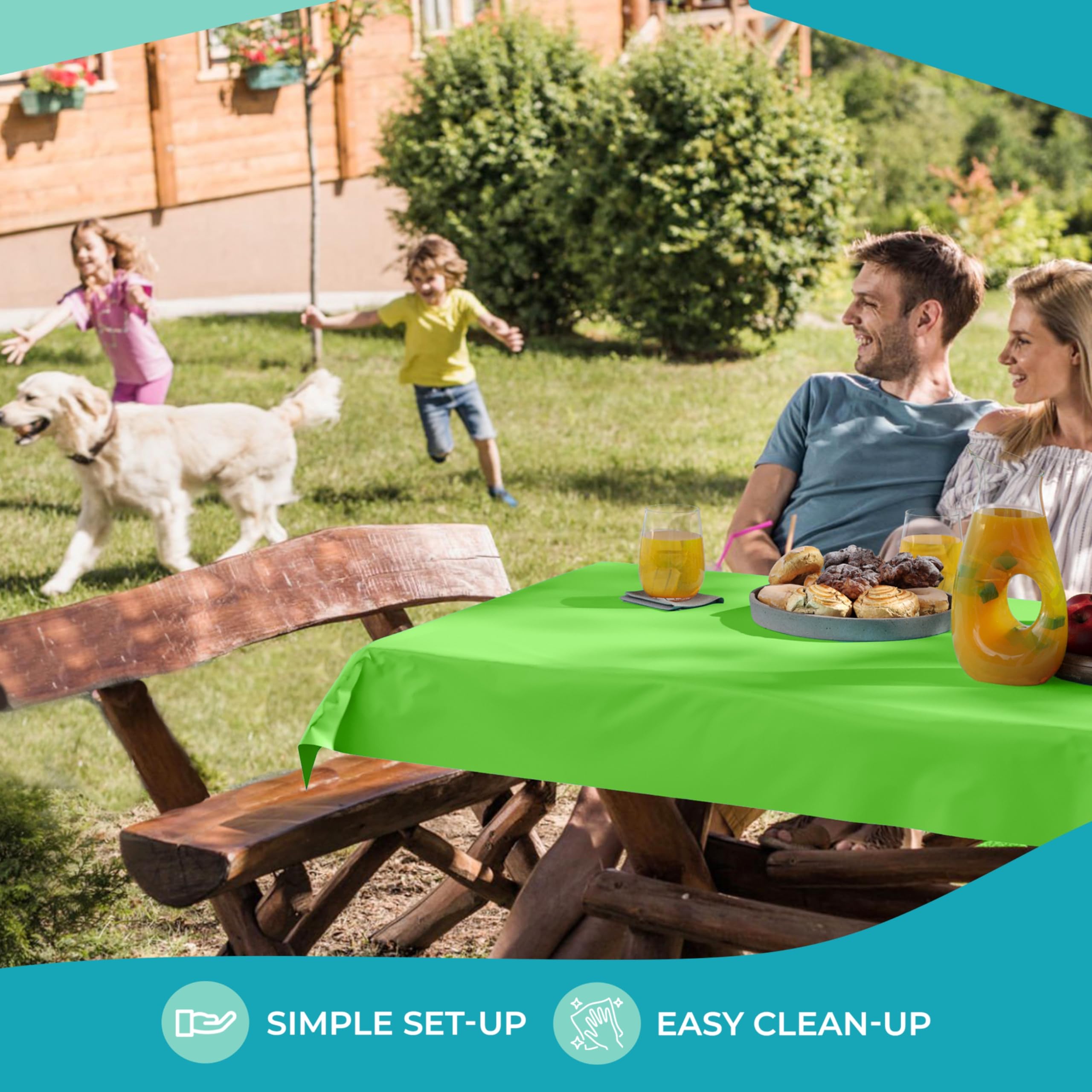 Unleashed - 40 In. x 100 Ft. Lime Green Table Roll