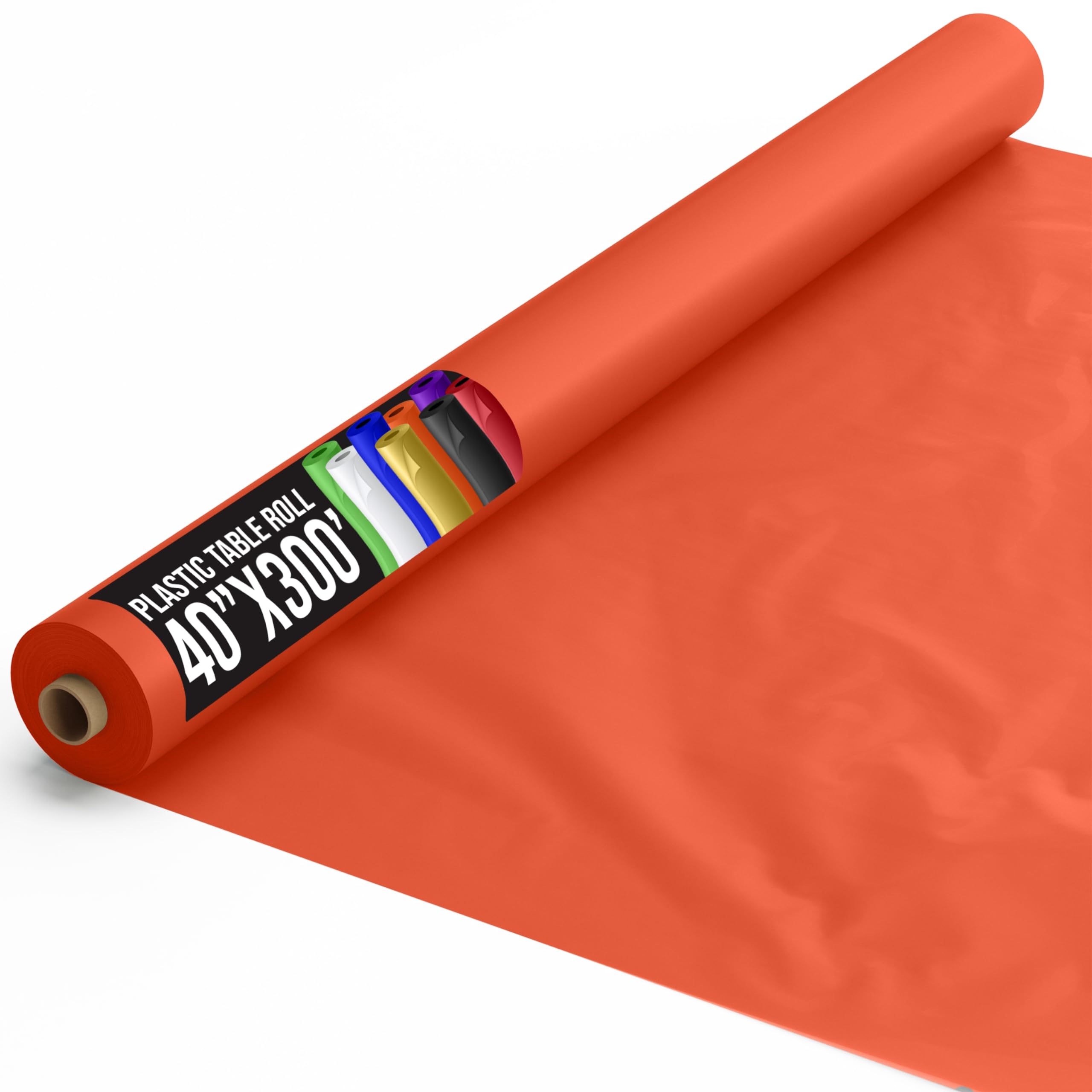 40 In. x 300 Ft. Premium Orange Table Roll