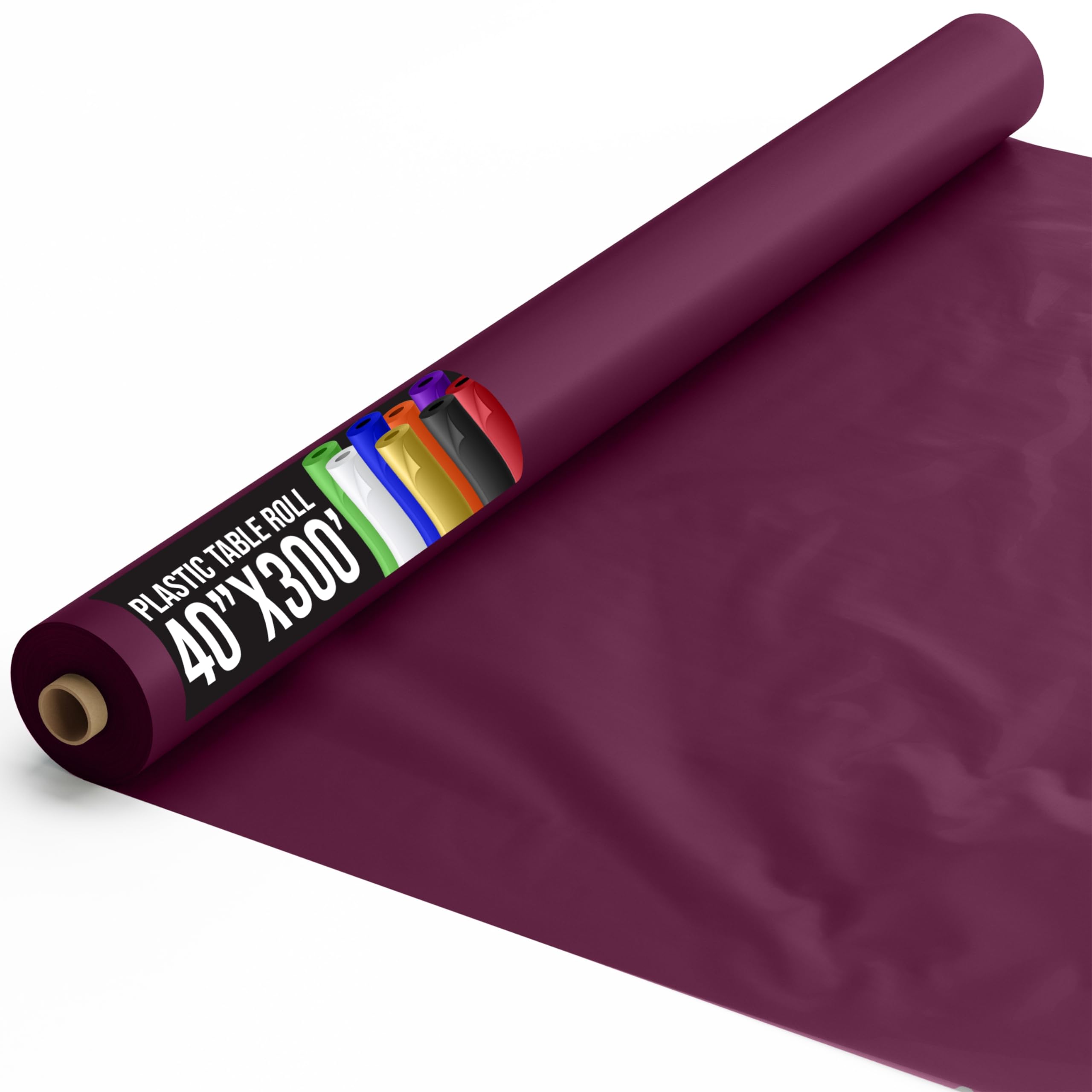 40 In. x 300 Ft. Premium Plum Table Roll