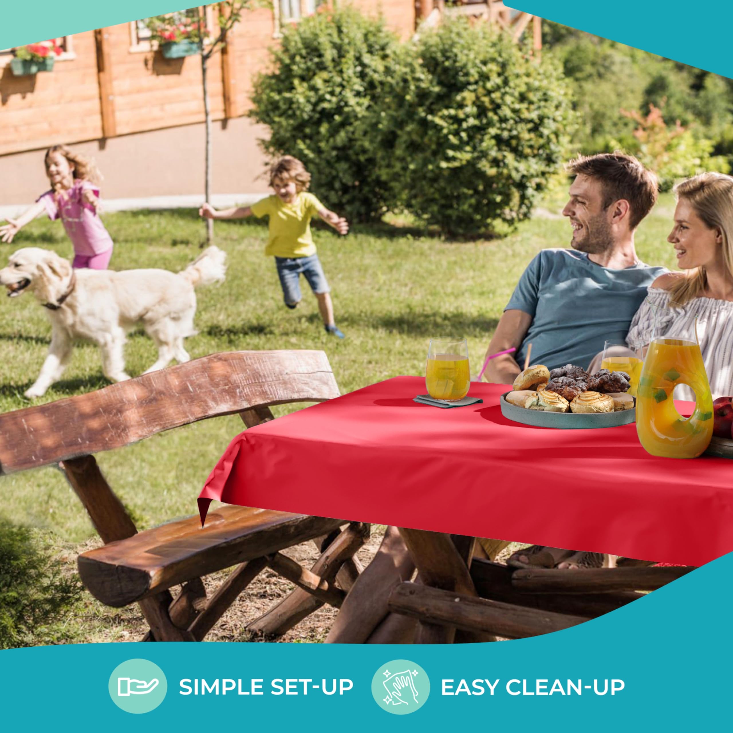 Unleashed - 40 In. x 100 Ft. Red Table Roll