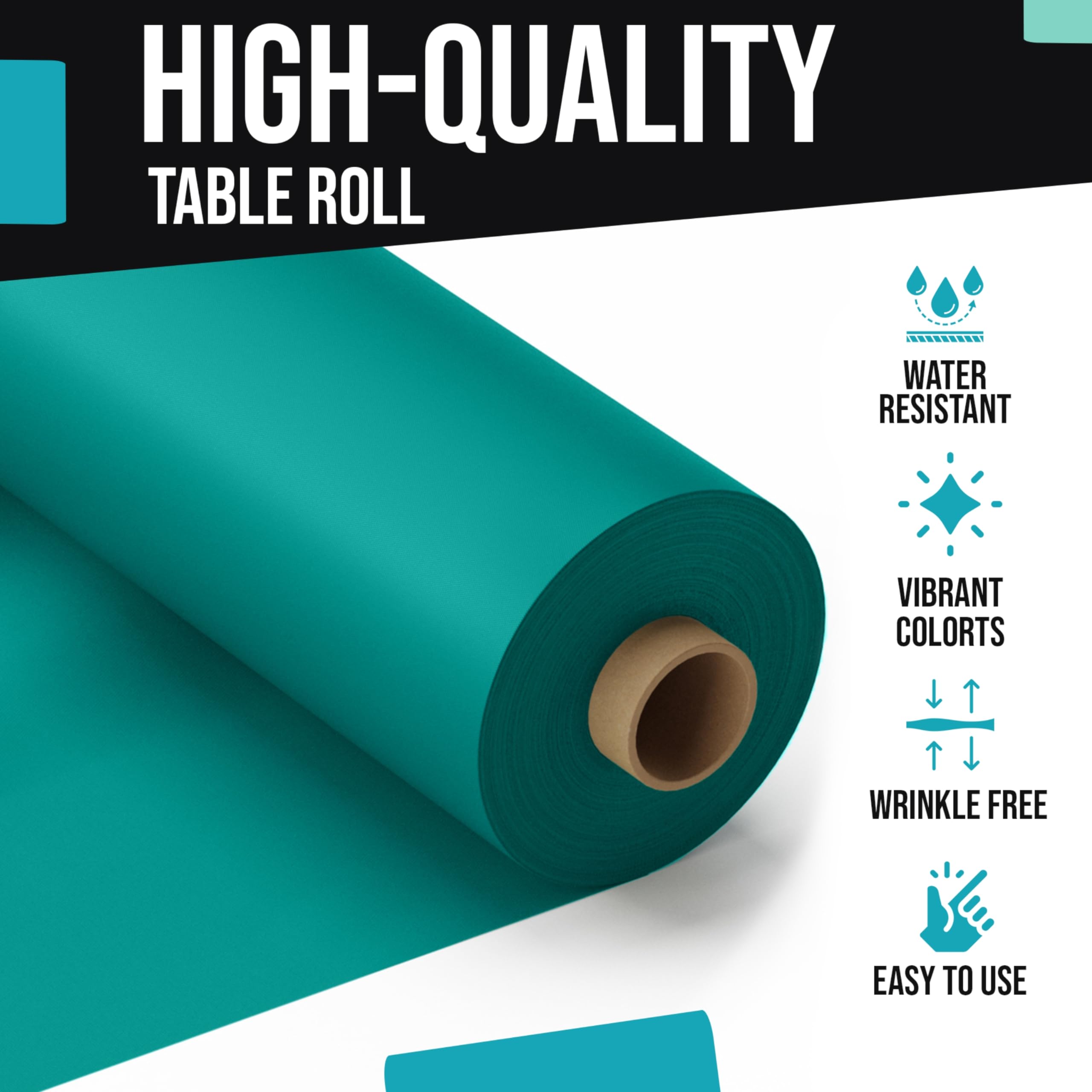 Little Gym - 40 In. x 300 Ft. Premium Teal Table Roll