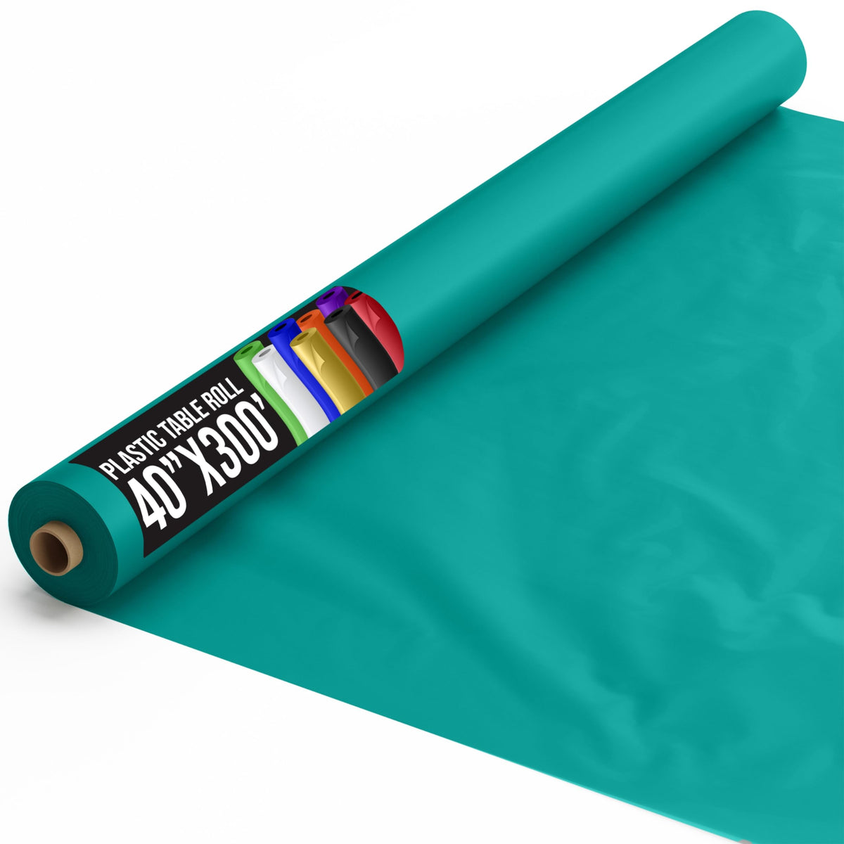 40 In. x 300 Ft. Premium Teal Table Roll