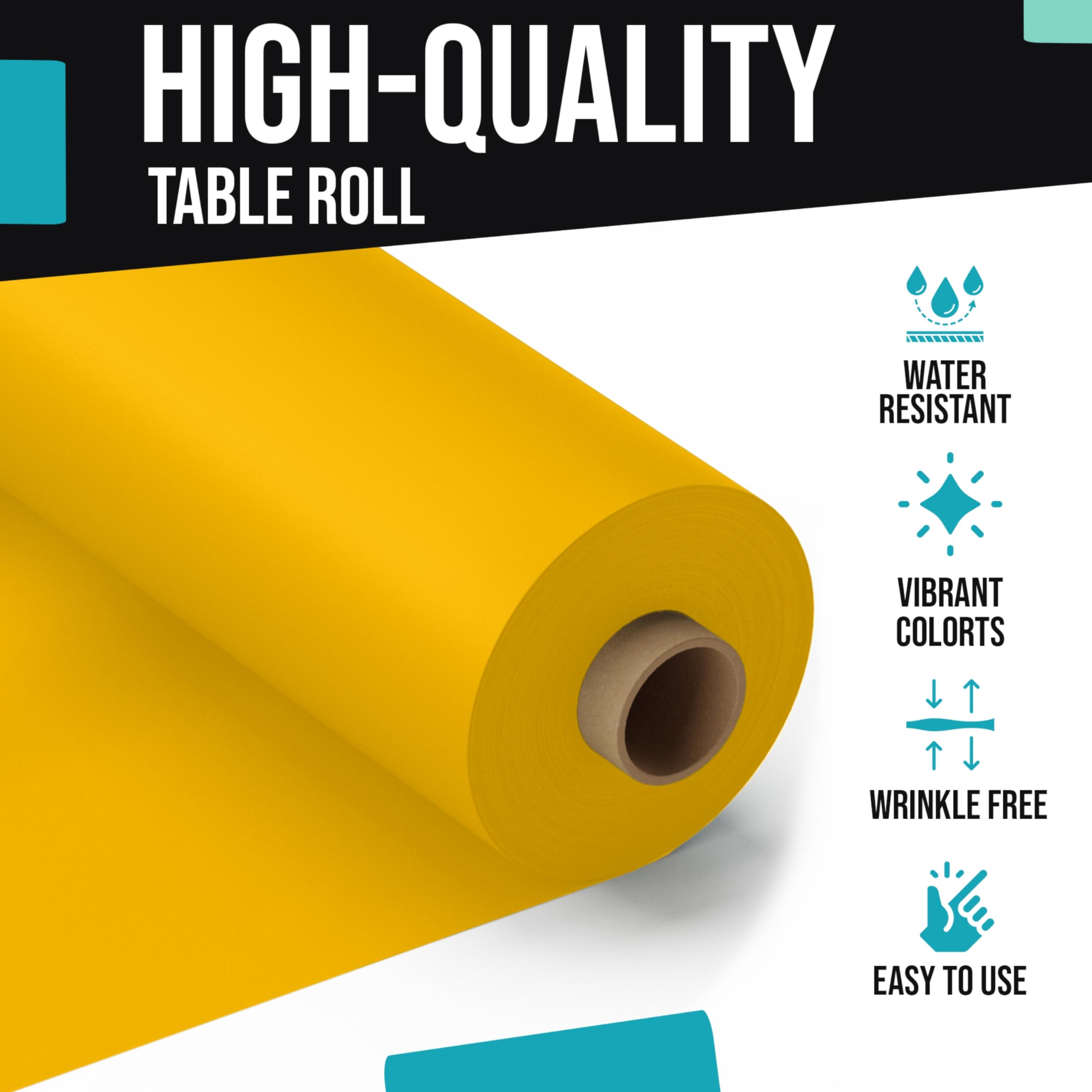 Unleashed - 40 In. x 100 Ft. Yellow Table Roll