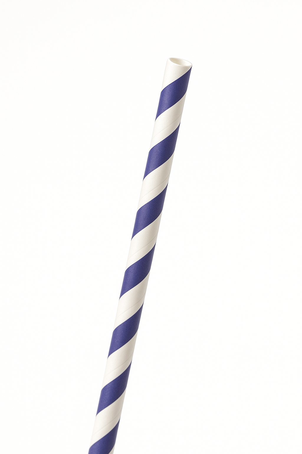 Elegant Purple Striped Paper Straws