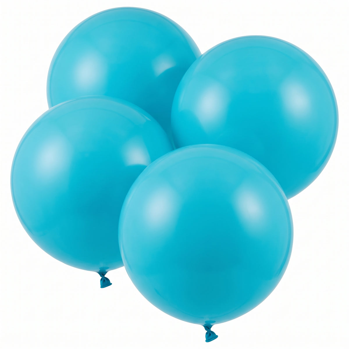Caribbean Blue 24" Latex Balloons - 4 Pack
