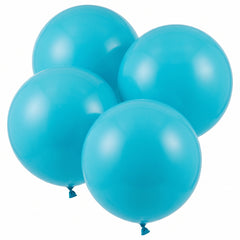 Caribbean Blue 24" Latex Balloons - 4 Pack