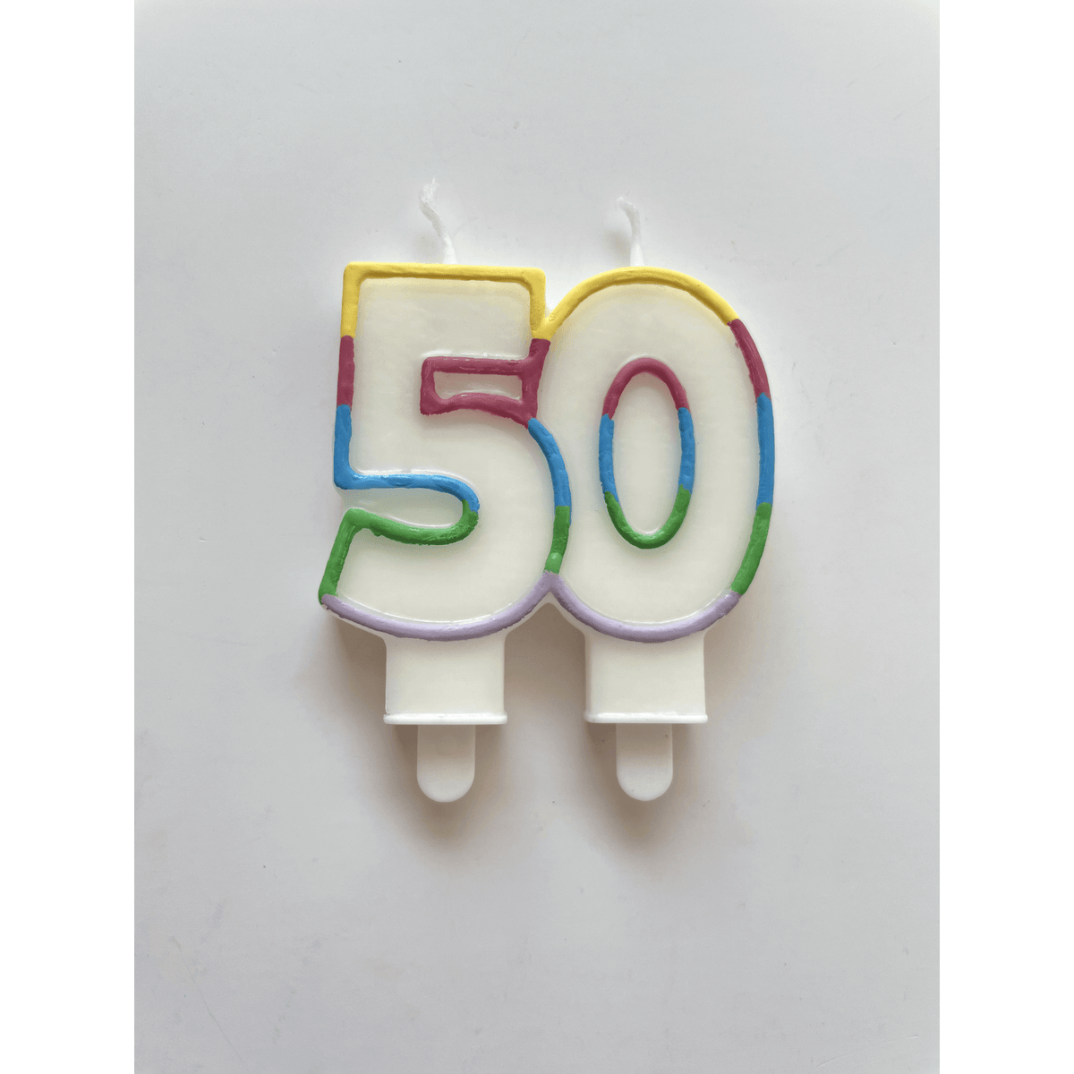 50 Yrs 3D Number Candles Balloon