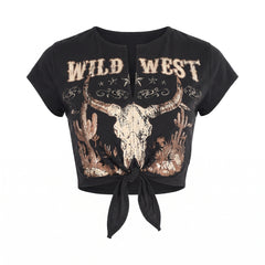 Wild West Women's Halloween T-Shirt - Adult S/M
