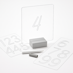 Elegant Acrylic Table Sign Kit with Stencils for Weddings & Events
