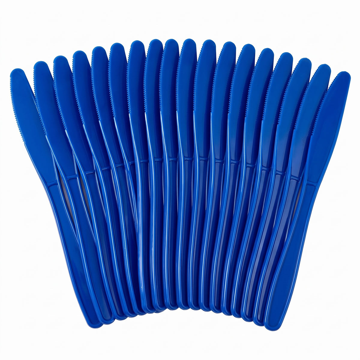 Royal Blue Plastic Knives - 7.5 In. | 20 Count