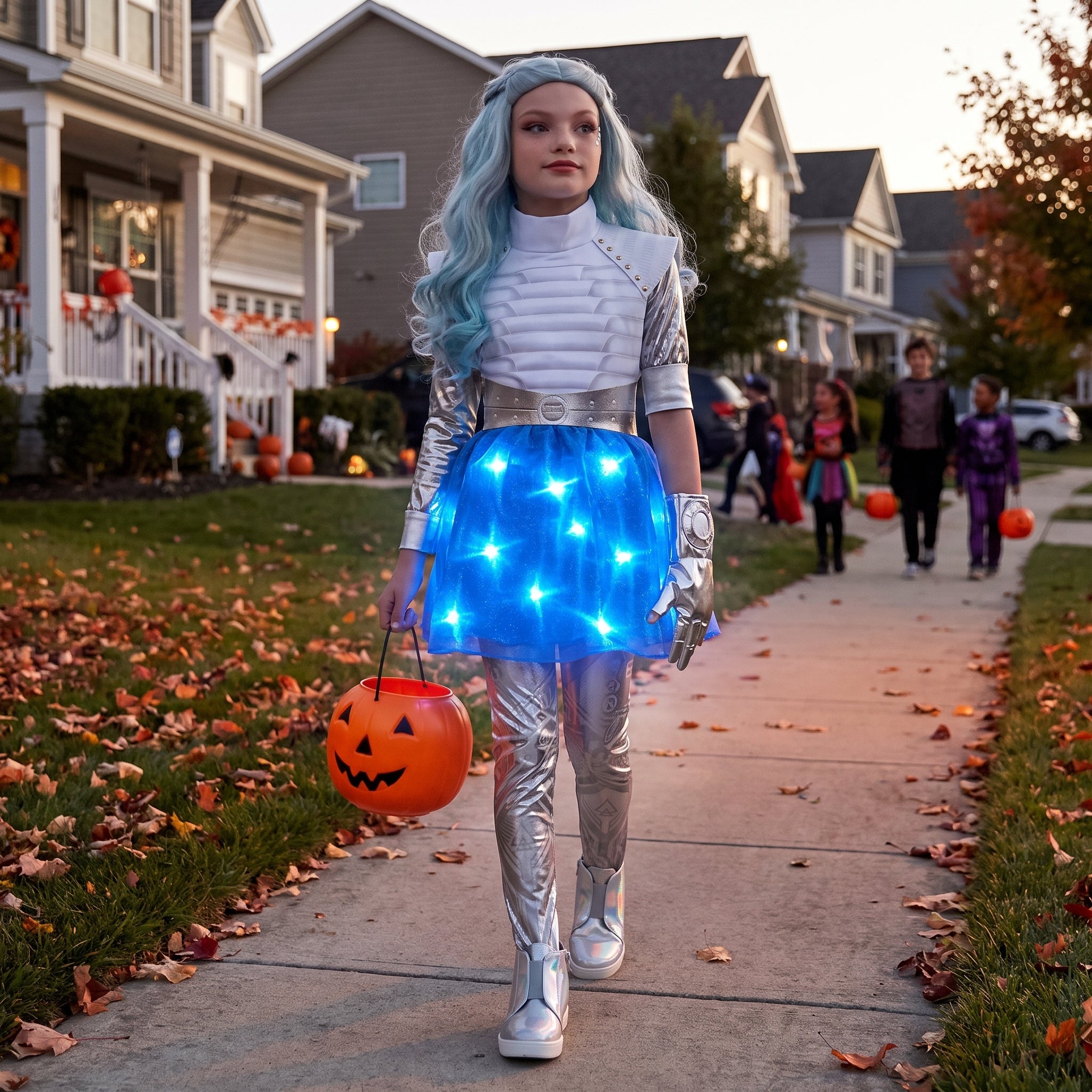 Disney Zombies 3 Addison Alien Girl's Halloween Costume with Light-Up Features
